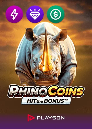 Rhino Coins Hit the Bonus nyerőgép: Playson